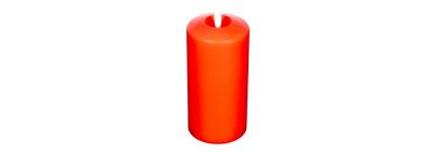 Vela decorativa plástica roja
