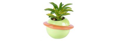 Planta artificial maceta cerámica