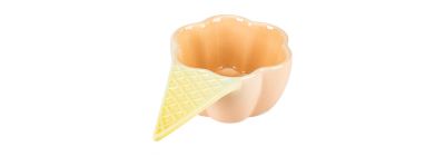 Recipiente cerámico diseño helado
