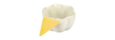 Recipiente cerámico diseño helado