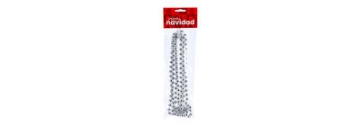 Guirnalda perlas plateado