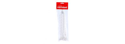 Guirnalda blanca navideña