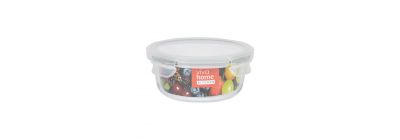 Recipiente vidrio con tapa 640ml transparente