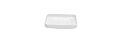 Jabonera rectangular blanco