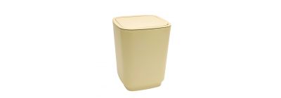 Papelero con tapa basculante beige