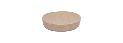 Jabonera ovalada rayas beige