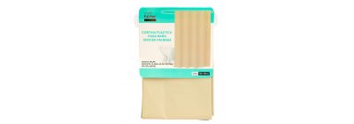 Cortina para baño beige