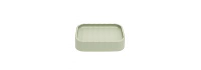 Jabonera rectangular gris