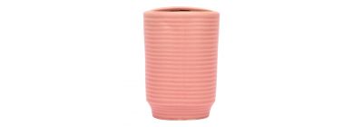 Portacepillo porcelana rosado