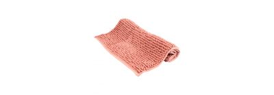 Alfombra afelpada rosado baño