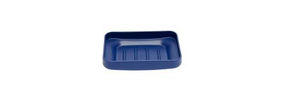 Jabonera rectangular azul oscuro