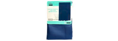 Cortina para baño tela azul