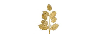Rama artificial navideña 70cm dorado