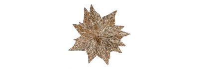 Flor artificial navideña 29cm champagne