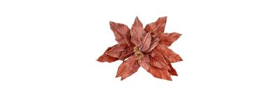 Flor navideña oro rosa