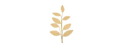 Rama artificial navideña 70cm champagne