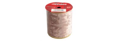 Cinta navideña 10cm oro rosa