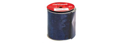 Cinta navideña 10cm azul y plateado