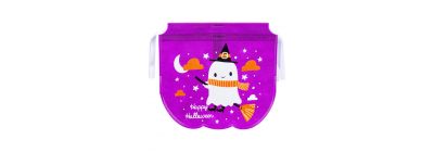 Bolsa tela estampado happy halloween 25cm