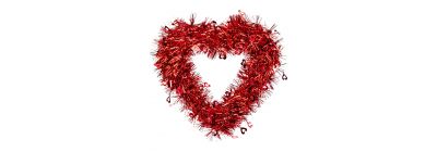 Corazón colgante rojo