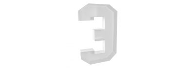 Número plástico para globos