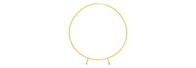 Arco metálico dorado 18m