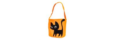 Bolso tela para dulces estampado naranja