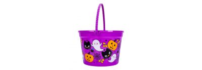 Balde para dulces estampado morado