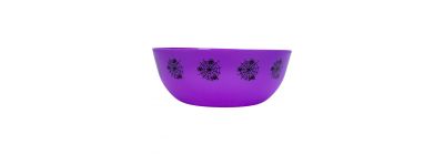 Bowl estampado telarana morado y negro