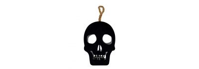 Calavera plástica con luz LED
