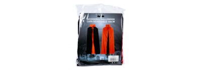 Capa reversible rojo y negro