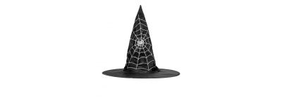 Sombrero bruja estampado telaraña surtido