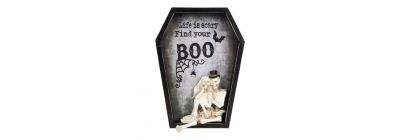 Adorno poliresina esqueleto Halloween