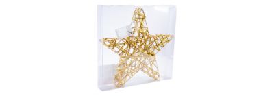 Estrella dorada con luz