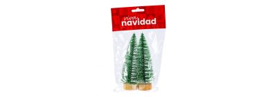 Árbol nevado verde