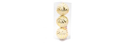 Esferas navideñas blanco y dorado