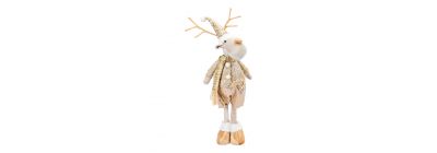 Peluche reno afelpado champagne