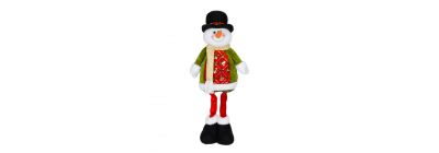 Muñeco nieve afelpado navideño 50cm