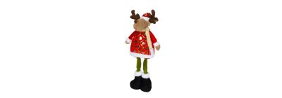 Muñeco reno afelpado navideño