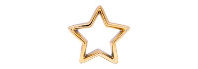 Estrella dorada cerámica
