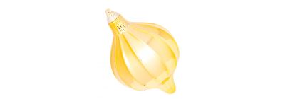 Esfera navideña dorada