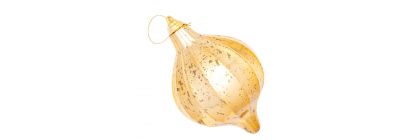 Esfera dorada con relieve