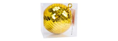 Esfera disco dorado 15cm