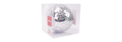 Esfera disco 15cm plateado