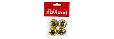 Cascabeles metálicos navideños