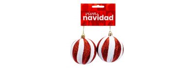 Esfera navideña con escarcha