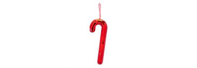 Bastón navideño rojo