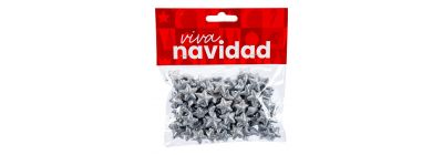 Estrella plateada escarchada