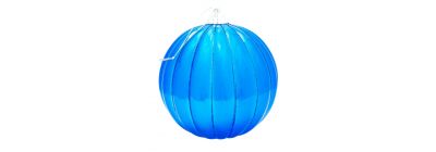 Esfera azul con relieve