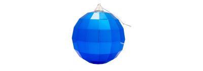 Esfera azul grande navideña